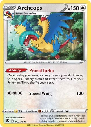 Archeops (147/195) Holofoil [Silver Tempest] - Holo Rare