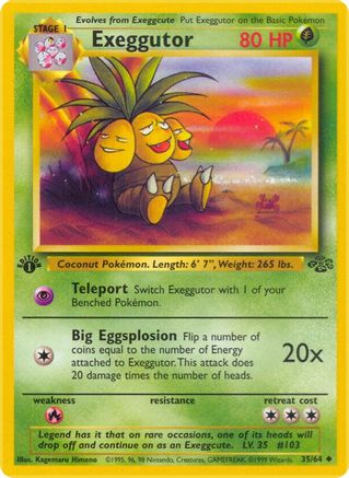 Exeggutor (035/64) 1st Edition [Jungle] - Uncommon
