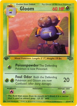 Gloom (037/64) 1st Edition [Jungle] - Uncommon