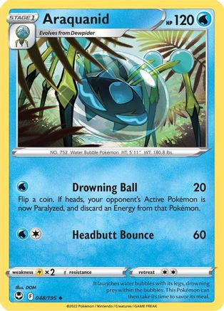 Araquanid (048/195) Reverse Holofoil [Silver Tempest] - Uncommon