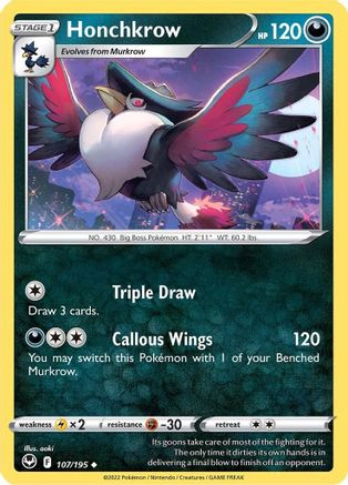 Honchkrow (107/195) [Silver Tempest] - Uncommon