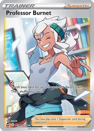 Professor Burnet (TG26/30) Holofoil [Silver Tempest Trainer Gallery] - Ultra Rare