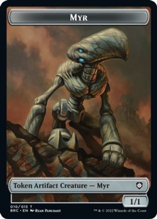 Myr // Thopter (010) Double-Sided Token (BRC-10 // 10) - Commander: The Brothers' War