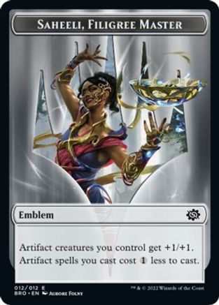 Emblem - Saheeli, Filigree Master (BRO-012) - The Brothers' War