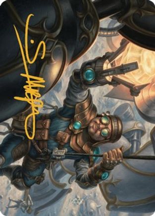Powerstone Engineer Art Card (Gold-Stamped Signature) (ASBRO-002) - Art Series: The Brothers' War