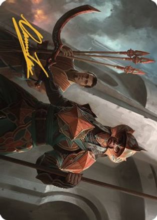 Siege Veteran Art Card (Gold-Stamped Signature) (ASBRO-003) - Art Series: The Brothers' War