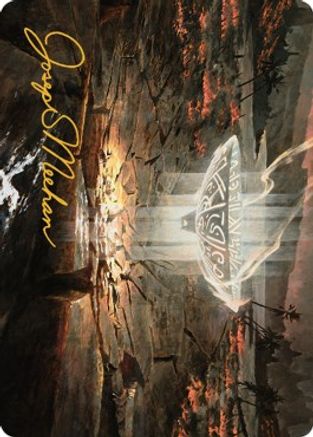Urza's Sylex Art Card (Gold-Stamped Signature) (ASBRO-007) - Art Series: The Brothers' War