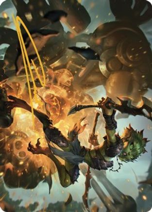 Argothian Sprite Art Card (Gold-Stamped Signature) (ASBRO-023) - Art Series: The Brothers' War