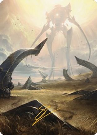 Plains (47) Art Card (Gold-Stamped Signature) (ASBRO-047) - Art Series: The Brothers' War