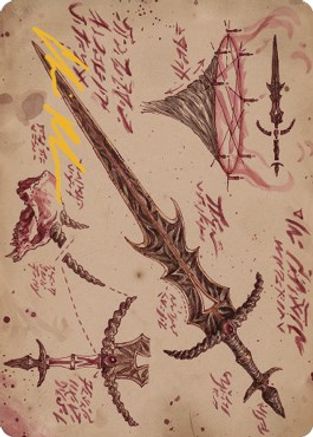 Blackblade Reforged Art Card (Gold-Stamped Signature) (ASBRO-056) - Art Series: The Brothers' War