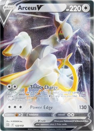 Arceus V (Metal Card) (122/172) Holofoil [Miscellaneous Cards & Products] - Promo