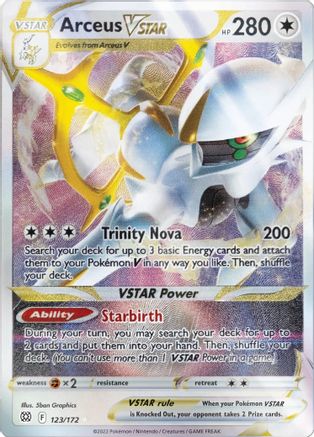 Arceus VSTAR (Metal Card) (123/172) Holofoil [Miscellaneous Cards & Products] - Promo