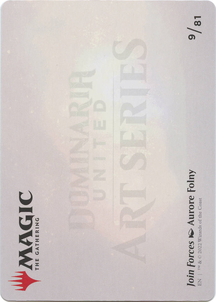 Join Forces // Join Forces (ADMU-009) - Dominaria United Art Series (Borderless) Foil