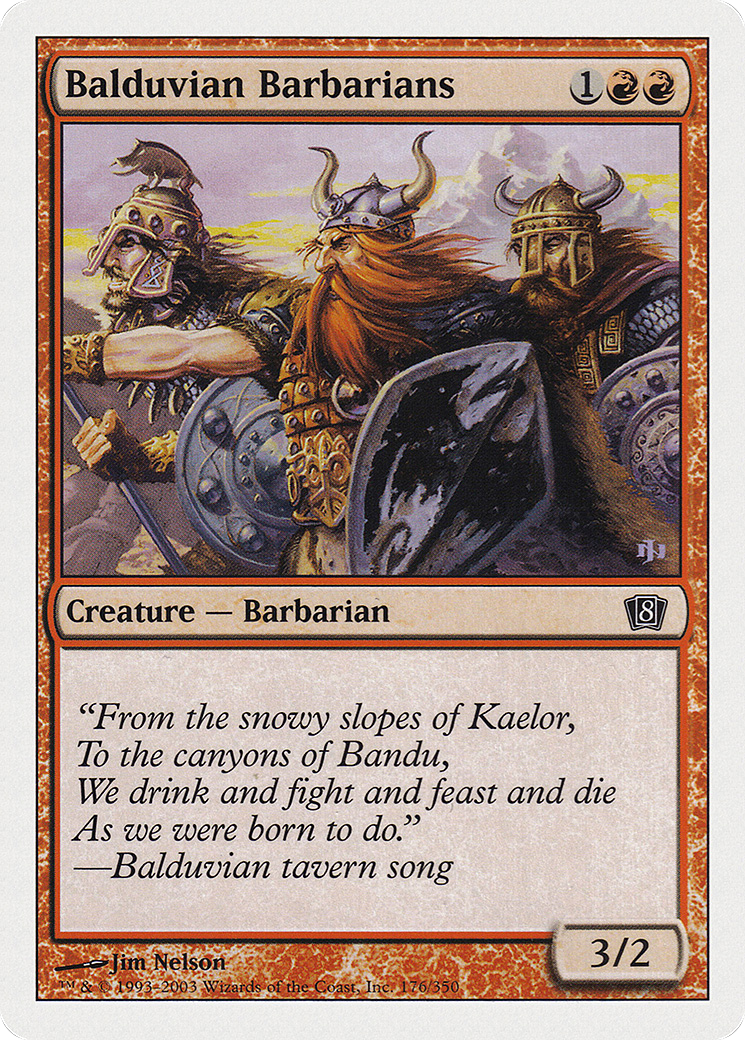 Balduvian Barbarians (8ED-176) - 8th Edition Foil