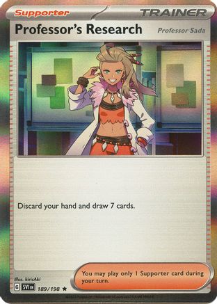 Professor's Research [Professor Sada] (189/198) Reverse Holofoil [Scarlet & Violet Base Set] - Rare