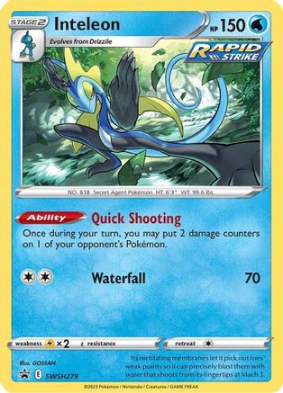 Inteleon (SWSH279/307) Holofoil [SWSH Sword & Shield Promo Cards] - Promo