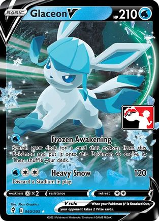 Glaceon V (40) Holofoil [Prize Pack Series Cards] - Ultra Rare