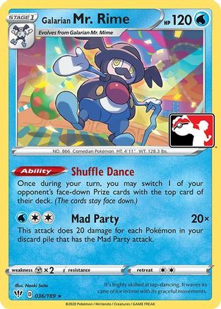 Galarian Mr. Rime (36) Holofoil [Prize Pack Series Cards] - Rare