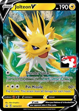 Jolteon V (SWSH151) Holofoil [Prize Pack Series Cards] - Promo