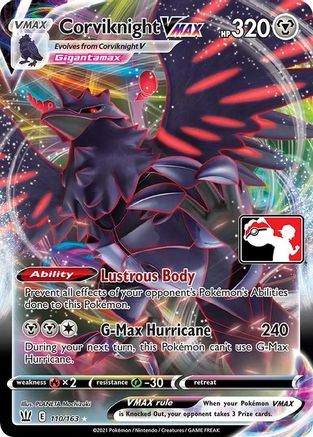 Corviknight VMAX (110) Holofoil [Prize Pack Series Cards] - Ultra Rare