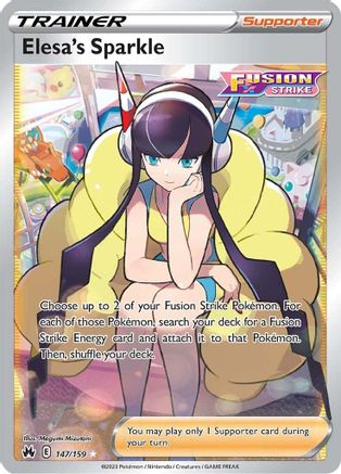 Elesa's Sparkle (Full Art) (147/159) Holofoil [SWSH Crown Zenith] - Ultra Rare