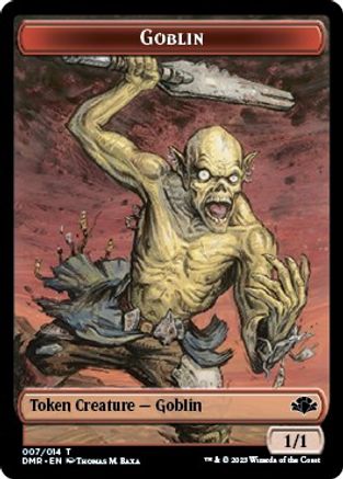 Goblin // Construct Double-Sided Token (DMR-7 // 14) - Dominaria Remastered Foil