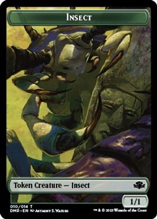 Insect // Cat (008) Double-Sided Token (DMR-10 // 8) - Dominaria Remastered Foil