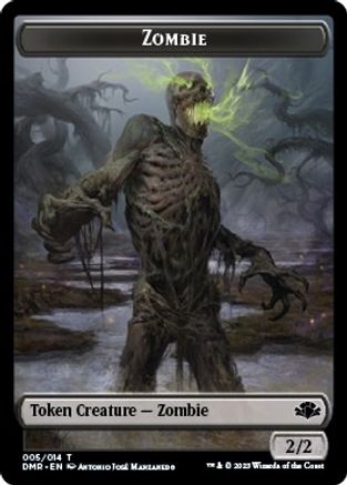 Zombie // Bird Double-Sided Token (DMR-5 // 1) - Dominaria Remastered Foil
