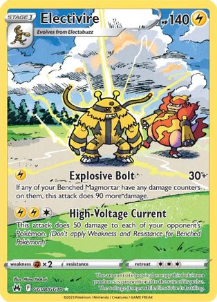 Electivire (GG08/70) Holofoil [SWSH Crown Zenith Galarian Gallery] - Ultra Rare