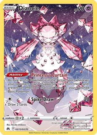 Diancie (GG13/70) Holofoil [SWSH Crown Zenith Galarian Gallery] - Ultra Rare