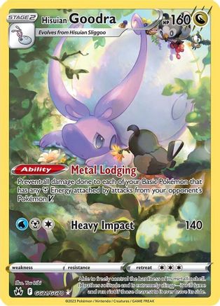 Hisuian Goodra (GG21/70) Holofoil [SWSH Crown Zenith Galarian Gallery] - Ultra Rare