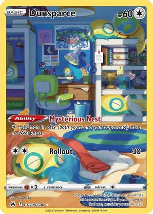 Dunsparce (GG23/70) Holofoil [SWSH Crown Zenith Galarian Gallery] - Ultra Rare