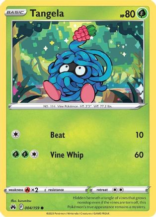Tangela (004/159) Reverse Holofoil [SWSH Crown Zenith] - Common