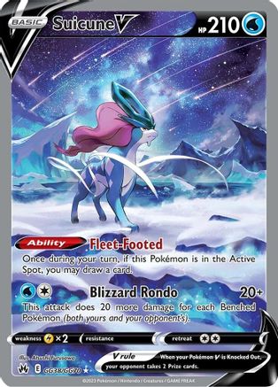 Suicune V (GG38/70) Holofoil [SWSH Crown Zenith Galarian Gallery] - Ultra Rare