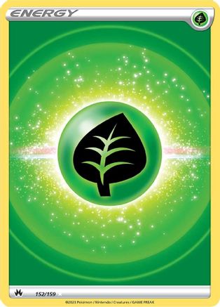 Grass Energy (Texture Full Art) (152/159) Holofoil [SWSH Crown Zenith] - Ultra Rare