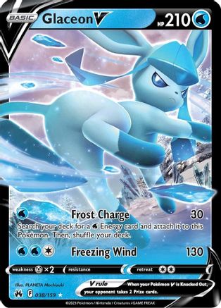 Glaceon V (038/159) Holofoil [SWSH Crown Zenith] - Ultra Rare