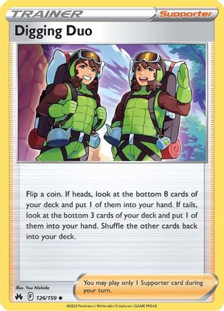 Digging Duo (126/159) Reverse Holofoil [SWSH Crown Zenith] - Uncommon