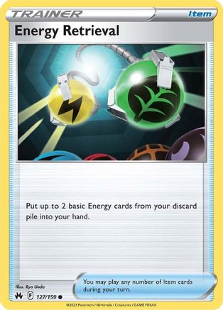 Energy Retrieval (127/159) Reverse Holofoil [SWSH Crown Zenith] - Common