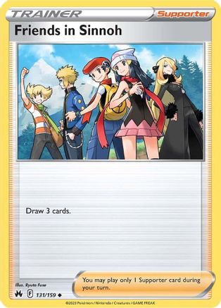 Friends in Sinnoh (131/159) Reverse Holofoil [SWSH Crown Zenith] - Uncommon