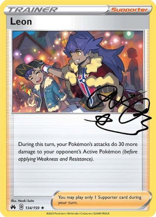 Leon (134/159) Reverse Holofoil [SWSH Crown Zenith] - Holo Rare