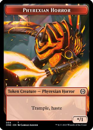 Phyrexian Horror Token (004) (ONE-004) - Phyrexia: All Will Be One