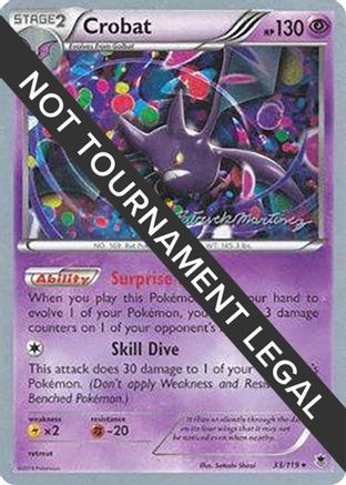 Crobat - 2015 (Patrick Martinez) (033) [World Championship Decks] - Rare