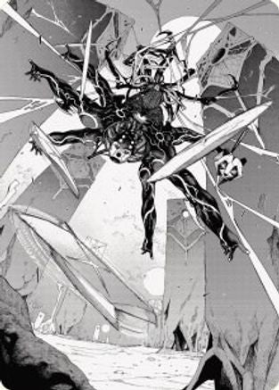 Kaito, Dancing Shadow Art Card (78/81) (ASONE-078) - Art Series: Phyrexia: All Will Be One