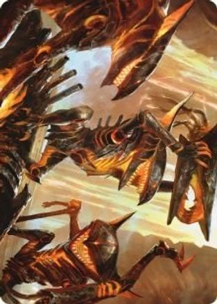Gleeful Demolition Art Card (ASONE-028) - Art Series: Phyrexia: All Will Be One