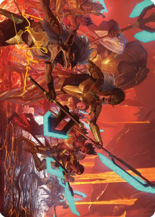 Roar of Resistance Art Card (Gold-Stamped Signature) (ASONE-034) - Art Series: Phyrexia: All Will Be One