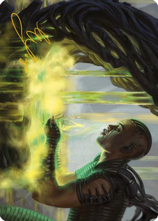 Necrogen Communion Art Card (Gold-Stamped Signature) (ASONE-021) - Art Series: Phyrexia: All Will Be One