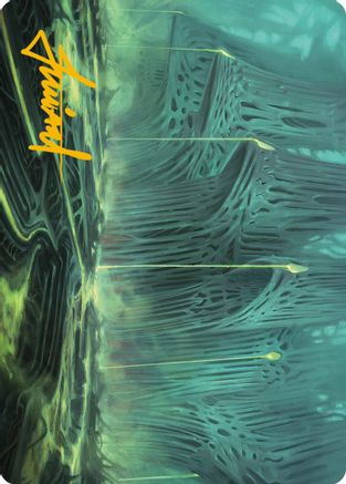 Swamp Art Card (Gold-Stamped Signature) (ASONE-063) - Art Series: Phyrexia: All Will Be One