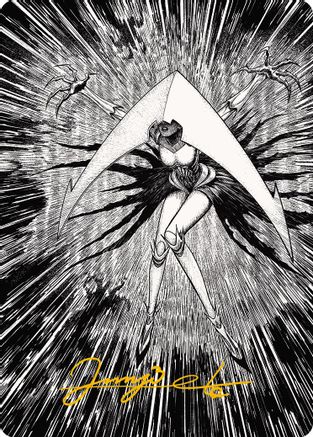 Elesh Norn, Mother of Machines Art Card (64/81) (Gold-Stamped Signature) (ASONE-064) - Art Series: Phyrexia: All Will Be One