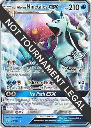 Alolan Ninetales GX - 2017 (Zachary Bokhari) (022) [World Championship Decks] - Ultra Rare