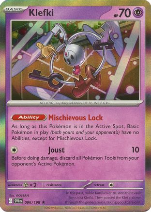 Klefki (096) Reverse Holofoil [Scarlet & Violet Base Set] - Rare